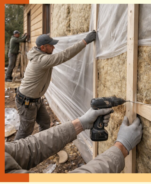 Утепление дома из бруса в Ялте качественно и долговечно