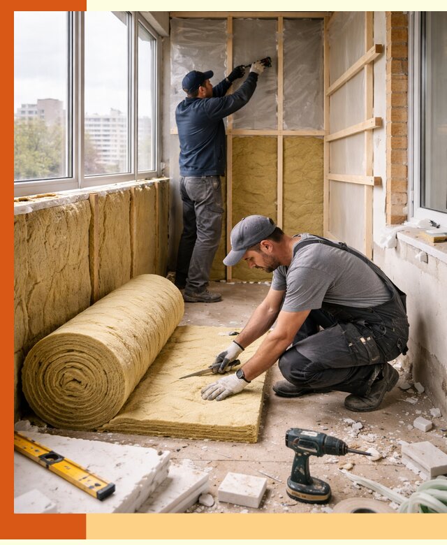 Утепление балкона под ключ в Ялте качественно и быстро