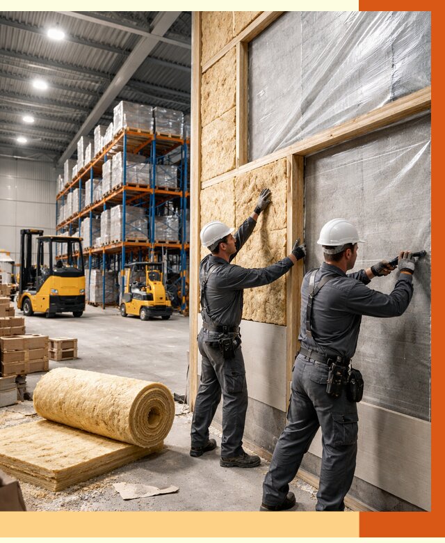 Утепление склада с техникой в Ялте от 4291 руб./м2 — комплексно под ключ | ТепломастерЯлт