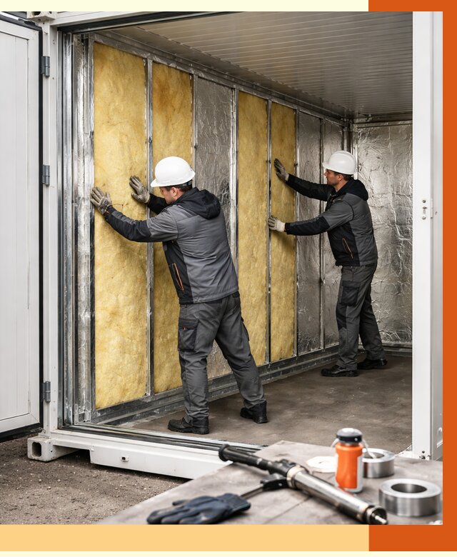 Утепление рефрижераторного контейнера в Ялте от 45972 руб./м² | ТепломастерЯлт