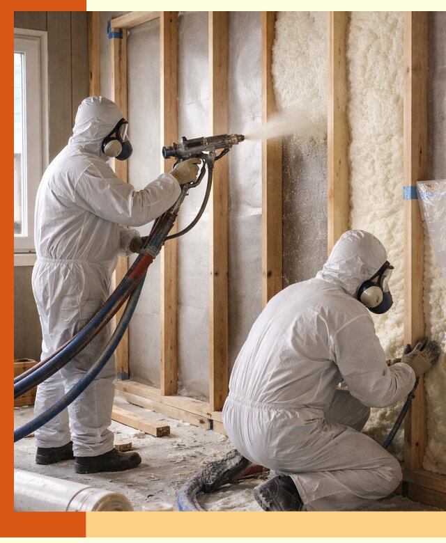 Утепление каркасной стены ППУ в Ялте для домов и коттеджей