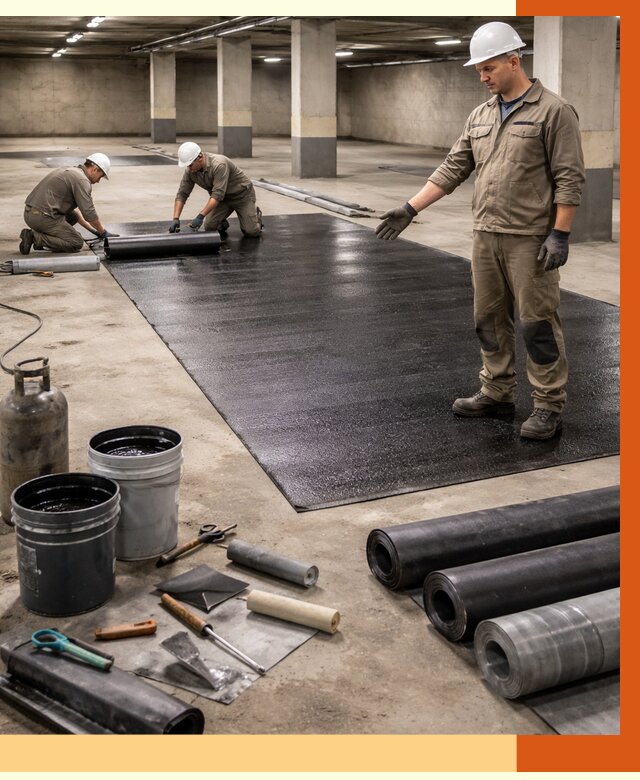 Гидроизоляция паркинга в Ялте от 1226 руб/м² — профессиональная защита | ТепломастерЯлт